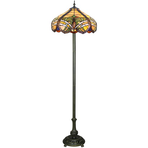 Tiffany glass on sale floor lamp